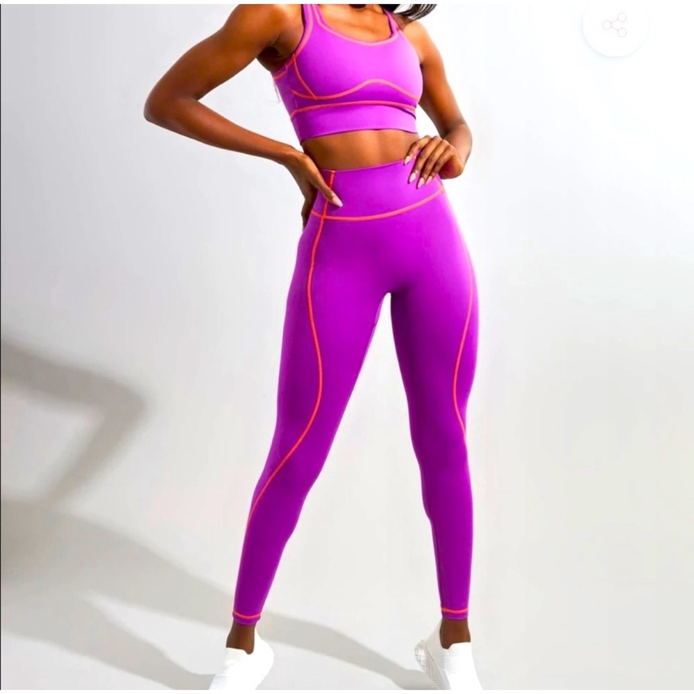 Buffbunny Leggings Small Purple Excellent Loch Ness Disturbia Hazard Excellent! - Picture 2 of 9
